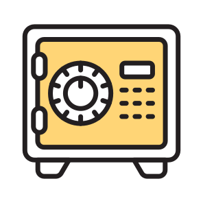 Vault, Locker, Safe, Deposit, Box icon