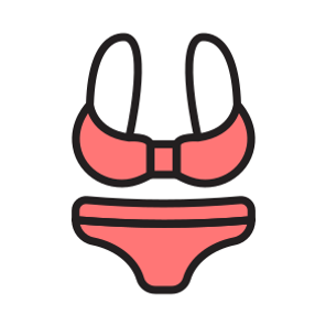 Bikini, Swimwear, Swimsuit, Tankini, Monokini icon