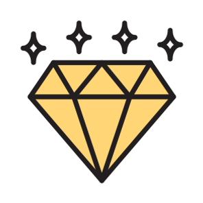 Diamond, Gem, Jewel, Gemstone, Crystal icon