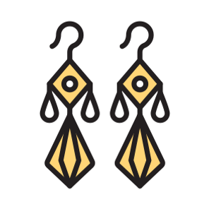 Earrings, Studs, Dangles, Piercings, Jewellery icon