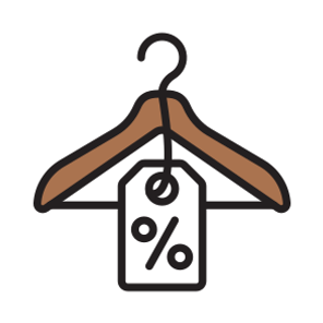 Sale, Discount, Offer, Shopping, Hanger icon