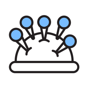 Sewing, Tailoring, Pins, Needles, Cushion icon