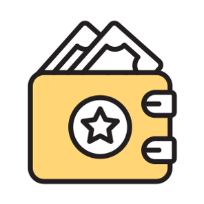 Wallet, Purse, Billfold, Notecase, Apparel icon
