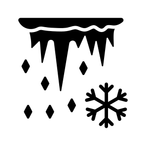 Icicles, Ice, Winter, Weather, Frost icon