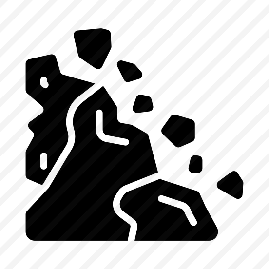 Landslide, Warning, Rocks, Slope, Danger preview