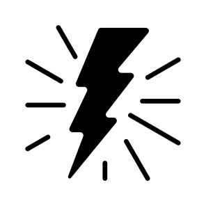 Lightening, Bolt, Electric, Power, Energy icon