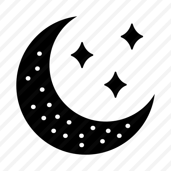 Night, Moon, Crescent, Stars, Celestial preview