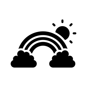 Rainbow, Weather, Summer, Spring, Beauty icon