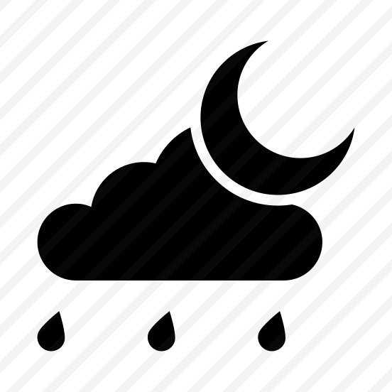 Rainy, Night, Sky, Weather, Moon preview