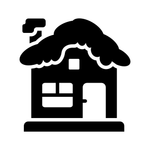 Snowy, House, Snow, Winter, Cold icon