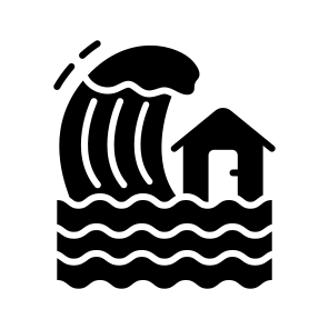 Tidal, Wave, Tsunami, Flooding, Catastrophe icon