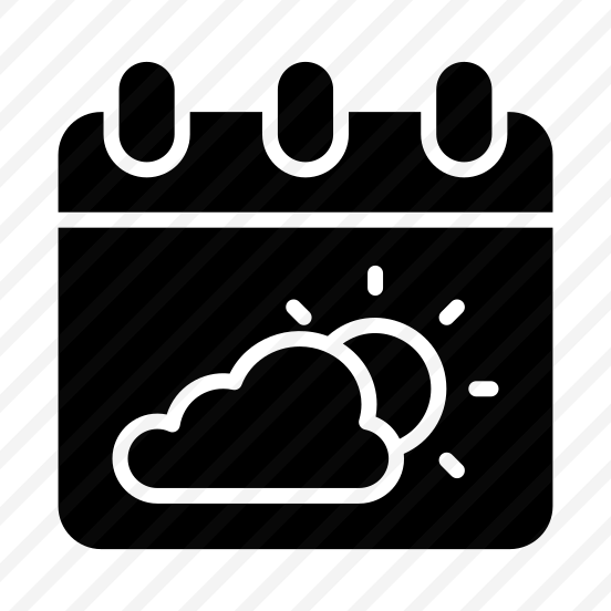 Weather, Calendar, Forecast, Partly Sunny preview