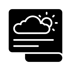 Weather, Report, Forecast, Cloud, Sun icon