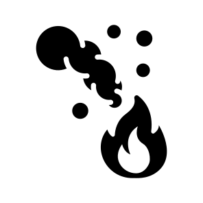 Wildfire, Fire, Flames, Heat, Smoke icon