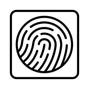 Biometric, Fingerprint, Scanning, Recognition, Identification icon