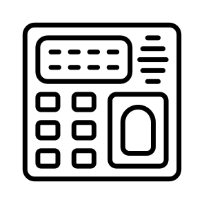 Biometric, Machine, Device, Scanner, Attendance icon