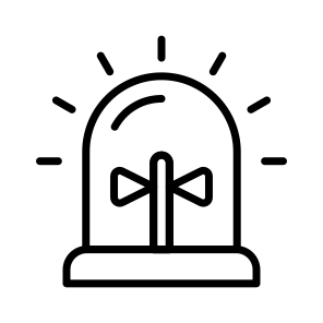 Buzzer, Siren, Hooter, Alert, Light icon
