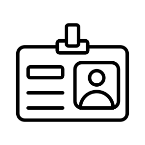 Id, Identification, Identity, Badge, Pass icon