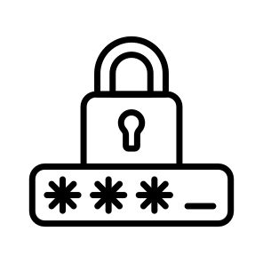 Login, Lock, Latch, Password, Pin icon