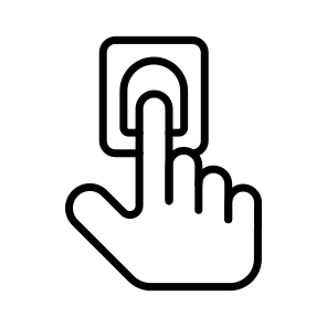 Touch, Tap, Press, Swipe, Interaction icon