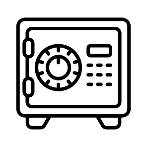 Vault, Locker, Safe, Deposit, Box icon