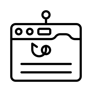 Website, Phishing, Hacking, Cybercrime, Cyberattack icon