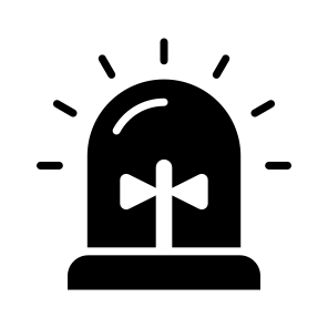 Buzzer, Siren, Hooter, Alert, Light icon