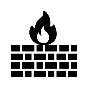 Firewall, Barrier, Wall, Burning, Fire icon