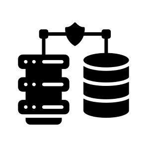 Hosting, Database, Network, Connection, Server,,, icon