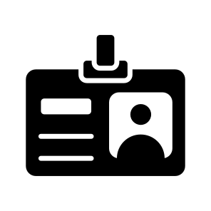 Id, Identification, Identity, Badge, Pass icon