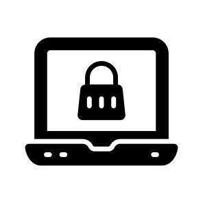 Laptop, Lock, Device, Notebook, Technology icon