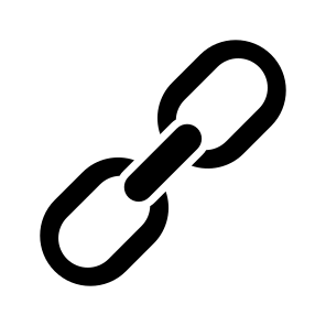 Link, Hyperlink, Textlink, Backlink, Linkage icon