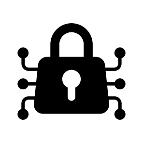 Lock, Padlock, Nodes, Digital, Latch icon