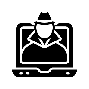 Online, Hacker, Cybercriminal, Cyber, Attacker icon
