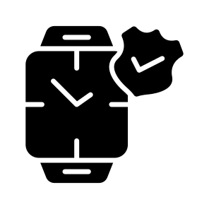 Smartwatch, Wristwatch, Watch, Device, Shield icon