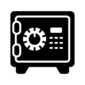 Vault, Locker, Safe, Deposit, Box icon