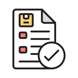 Confirmation, Verification, Statement, Logistics, Freight icon