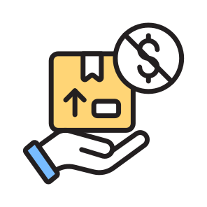 Free, Hand, Logistics, Freight, Cargo icon