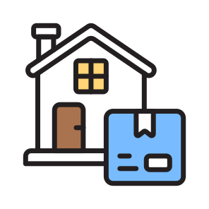 Home, House, Door, Building, Logistics icon