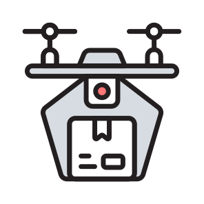 Quadcopter, Drone, Technology, Flying, Logistics icon
