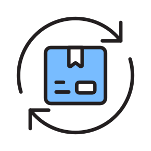 Return, Back, Logistics, Freight, Cargo icon