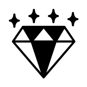 Diamond, Gem, Jewel, Gemstone, Crystal icon