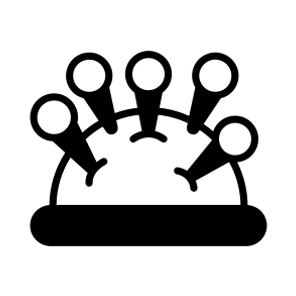 Sewing, Tailoring, Pins, Needles, Cushion icon