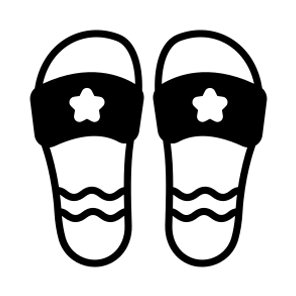 Slippers, Shoes, Footwear, Footgear, Apparel icon