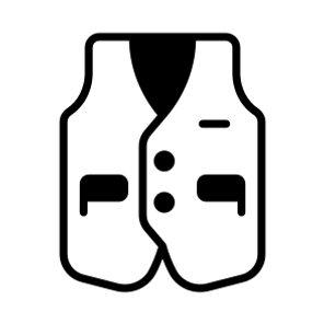 Vest, Waistcoat, Gilet, Jacket, Apparel icon