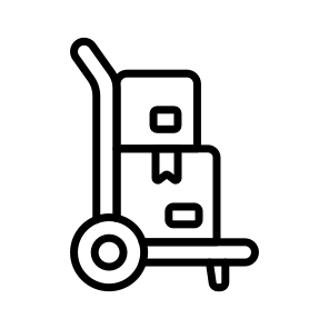 Cart, Dolly, Trolley, Warehouse, Logistics icon