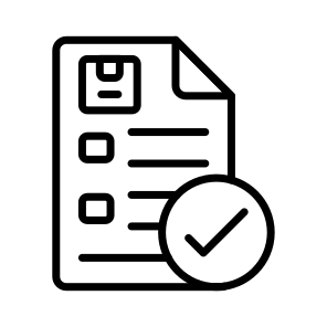 Confirmation, Verification, Statement, Logistics, Freight icon