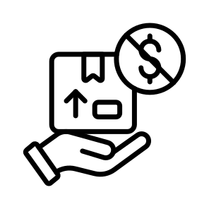 Free, Hand, Logistics, Freight, Cargo icon