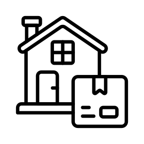 Home, House, Door, Building, Logistics icon