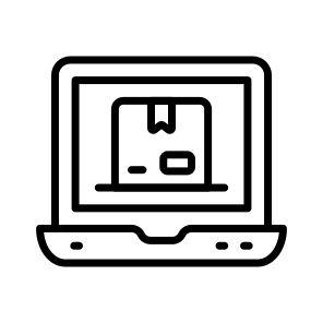 Online, Order, Laptop, Digital, Logistics icon